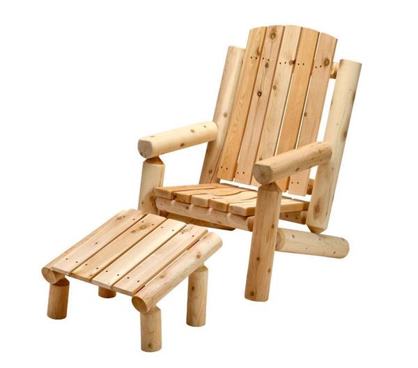 Grote foto adirondack tuinstoel white cedar houten tuin en terras tuinmeubelen