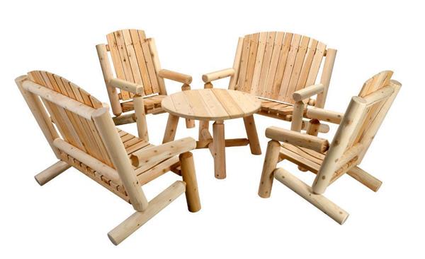 Grote foto adirondack tuinstoel white cedar houten tuin en terras tuinmeubelen