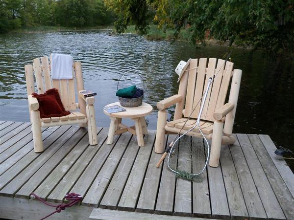 Grote foto adirondack tuinstoel white cedar houten tuin en terras tuinmeubelen