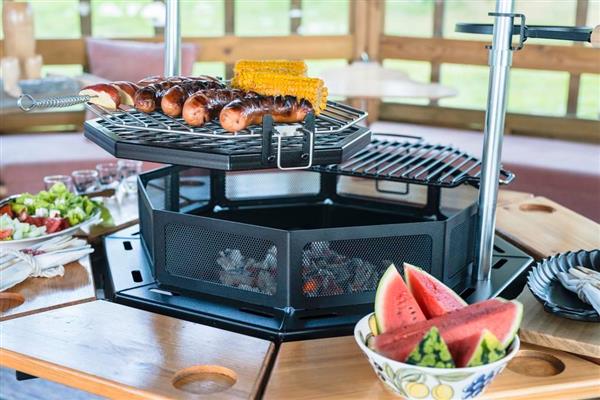 Grote foto polar grill 8 hoekig terrashaard barbecue tuin en terras barbecues en vuurkorven