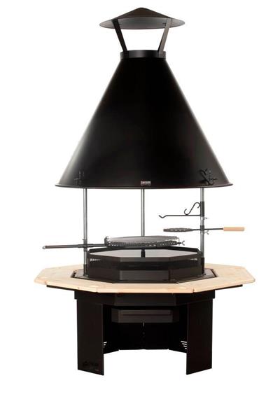 Grote foto polar grill 8 hoekig terrashaard barbecue tuin en terras barbecues en vuurkorven