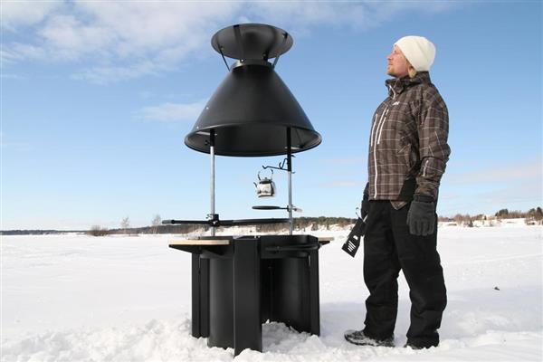 Grote foto polar grill 8 hoekig terrashaard barbecue tuin en terras barbecues en vuurkorven