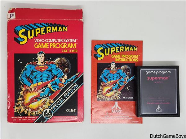 Grote foto atari 2600 game program superman special edition spelcomputers games overige games