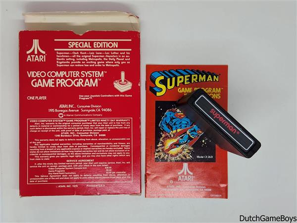 Grote foto atari 2600 game program superman special edition spelcomputers games overige games