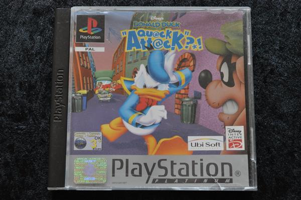 Grote foto disney donald duck quack attack playstation 1 ps1 platinum spelcomputers games overige playstation games