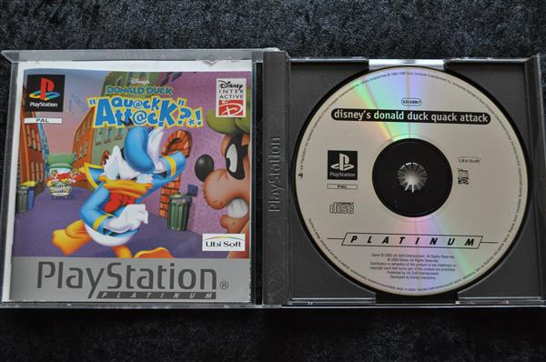 Grote foto disney donald duck quack attack playstation 1 ps1 platinum spelcomputers games overige playstation games