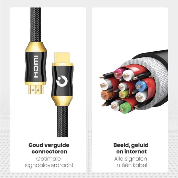 Grote foto lifegoods hdmi 2.0 kabel 5m 18gbps hoge snelheid en resolutie 4k 60 hz zwart verpakkin diversen overige diversen