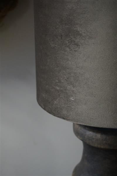 Grote foto lampenkap cilinder velvet brown h14 x 20 cm huis en inrichting bankstellen