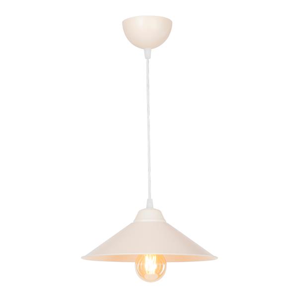 Grote foto lux.pro hanglamp hereford e27 wit en creme huis en inrichting overige