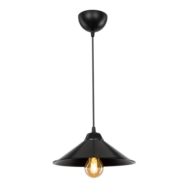 Grote foto lux.pro hanglamp hereford e27 zwart huis en inrichting overige