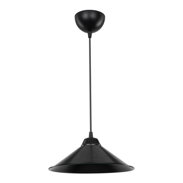 Grote foto lux.pro hanglamp hereford e27 zwart huis en inrichting overige