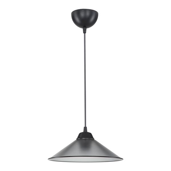 Grote foto lux.pro hanglamp hereford e27 zwart en grijs huis en inrichting overige