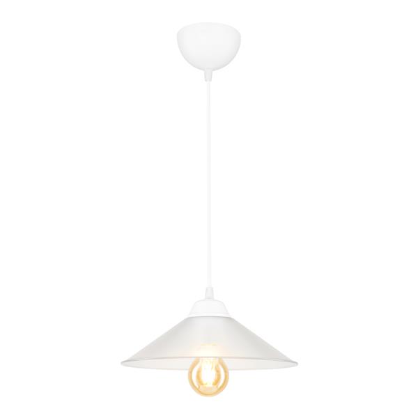 Grote foto lux.pro hanglamp hereford e27 wit en transparant huis en inrichting overige