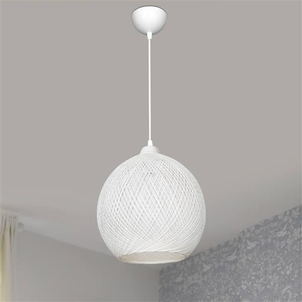 Grote foto lux.pro hanglamp lisburn e27 wit huis en inrichting overige