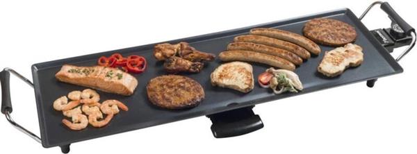 Grote foto bestron xl teppanyaki bakplaat voor 6 personen tafelgrill electrisch met antiaanbaklaag grillplaat huis en inrichting keukenbenodigdheden