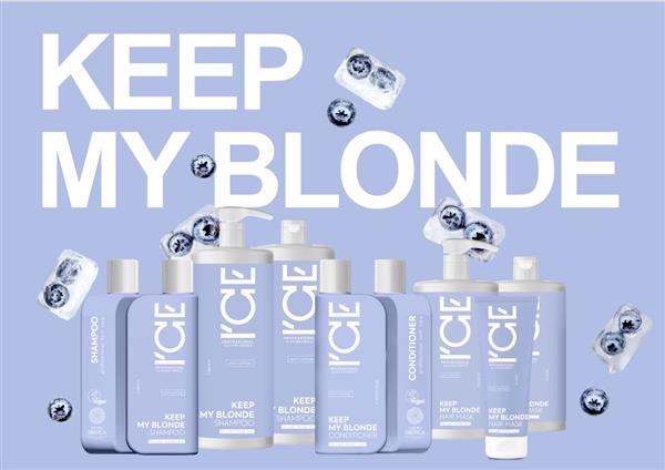 Grote foto ice professional tripple pack keep my blonde shampoo conditioner mask kleding dames sieraden