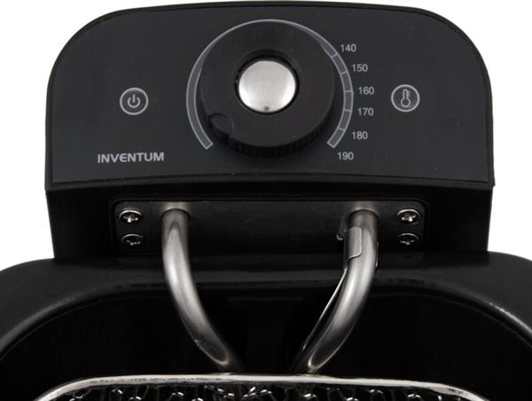 Grote foto inventum gf431s frituurpan 3 liter tot 190 c 2200 watt koude zone friteuse rvs zwart witgoed en apparatuur kookplaten en gasstellen