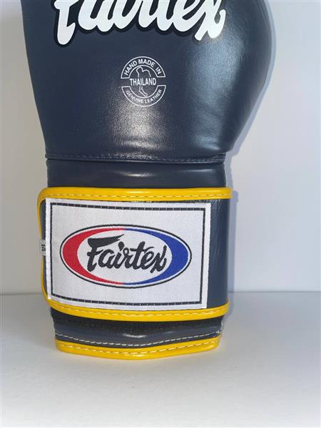 Grote foto fairtex bgv9 heavy hitter s blue yellow 14oz sport en fitness overige sport en fitness