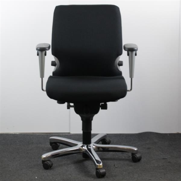 Grote foto 7773 bureaustoel zwart nieuwe stof zwart voetkruis npr1813 huis en inrichting stoelen