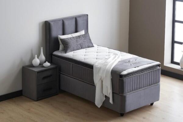 Grote foto nora 1 persoons opbergbed antraciet beds supply huis en inrichting bedden