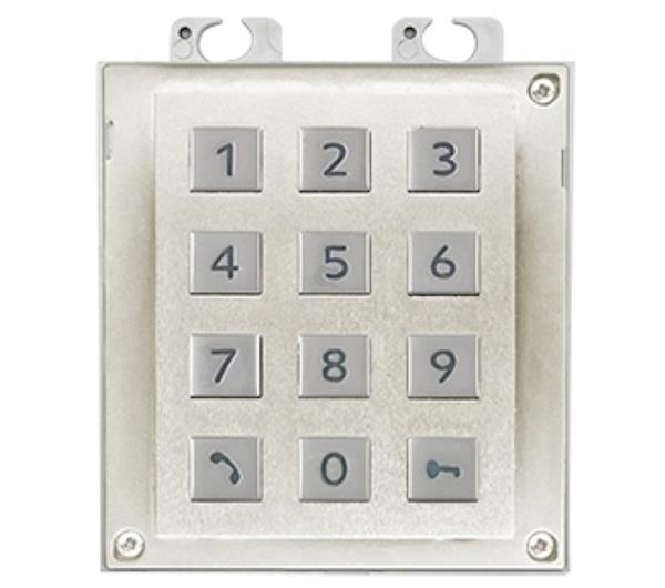 Grote foto 2n numerisch keypad voor modulair helios verso ip videofoonsysteem kleur rvs audio tv en foto videobewakingsapparatuur