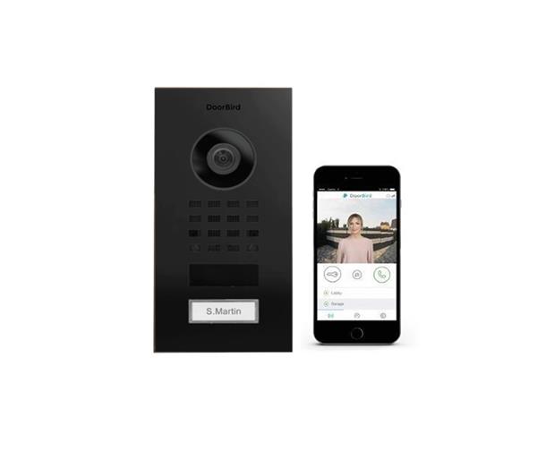 Grote foto doorbird ip intercom d1101v inbouw d1101v geborsteld rvs v2a inbouw audio tv en foto videobewakingsapparatuur