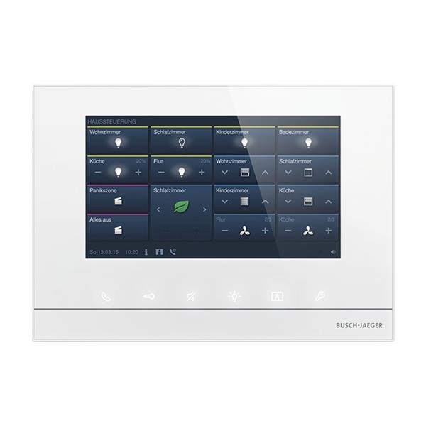 Grote foto busch free homepanel 7 video binnenpost met 17 8 cm 7 touchdisplay kleur wit verzamelen overige verzamelingen