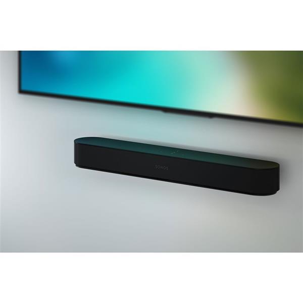 Grote foto sonos beam wallmount ophangsysteem kleur zwart audio tv en foto luidsprekers