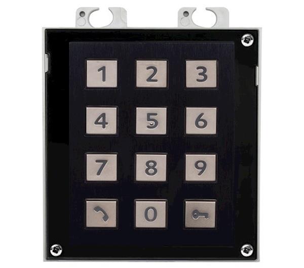 Grote foto 2n numerisch keypad voor modulair helios verso ip videofoonsysteem kleur rvs audio tv en foto professionele video apparatuur