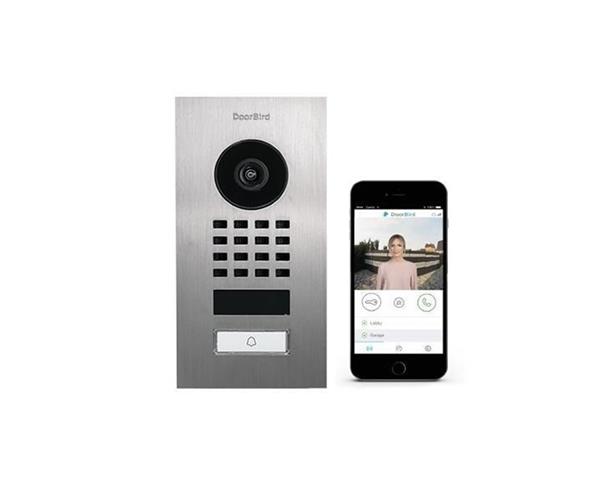 Grote foto doorbird ip intercom d1101v inbouw d1101v geborsteld rvs v2a inbouw audio tv en foto professionele video apparatuur