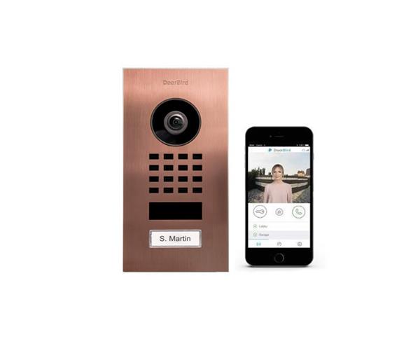 Grote foto doorbird ip intercom d1101v inbouw d1101v geborsteld rvs v2a inbouw audio tv en foto professionele video apparatuur