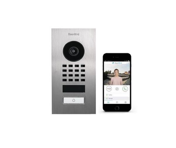 Grote foto doorbird ip intercom d1101v inbouw d1101v geborsteld rvs v2a inbouw audio tv en foto professionele video apparatuur