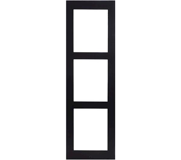 Grote foto 2n opbouw installatieframe met grootte 3 modules voor helios ip verso kleur zwart audio tv en foto professionele video apparatuur