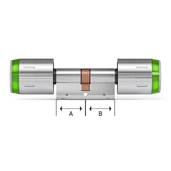 Grote foto dom tapkey pro rvs knopcilinder dubbelzijdige toegangscontrole met nfc ble skg buitenmaat 35 doe het zelf en verbouw materialen en producten