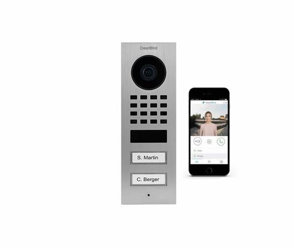 Grote foto doorbird ip intercom d1102v opbouw d1102v rvs 316 v4a zoutwater bestendig opbouw audio tv en foto videobewakingsapparatuur