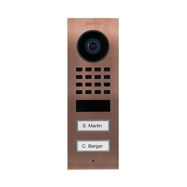 Grote foto doorbird ip intercom d1102v opbouw d1102v rvs 316 v4a zoutwater bestendig opbouw audio tv en foto videobewakingsapparatuur