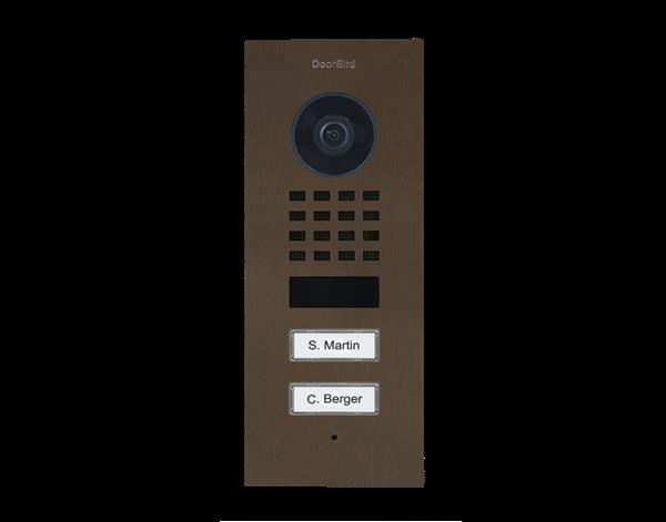 Grote foto doorbird ip intercom d1102v rvs inbouw d1102v rvs 316 v4a zoutbestendig inbouw audio tv en foto videobewakingsapparatuur