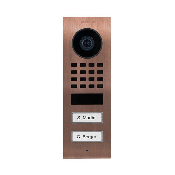 Grote foto doorbird ip intercom d1102v rvs inbouw d1102v rvs 316 v4a zoutbestendig inbouw audio tv en foto videobewakingsapparatuur