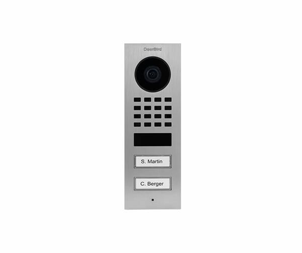 Grote foto doorbird ip intercom d1102v opbouw d1102v rvs 316 v4a zoutwater bestendig opbouw audio tv en foto professionele video apparatuur