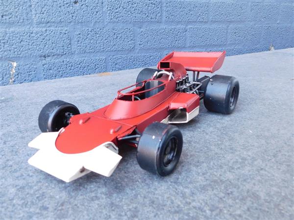 Grote foto formule 1 racewagen metaal handgemaakt tuin en terras tuindecoratie