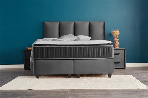 Grote foto nora 2 persoons opbergbed antraciet beds supply huis en inrichting bedden