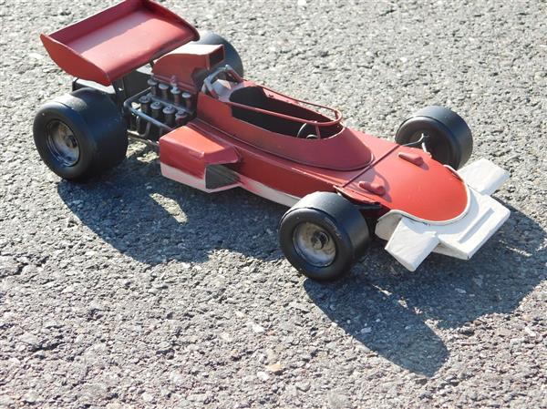 Grote foto formule 1 racewagen metaal handgemaakt tuin en terras tuindecoratie