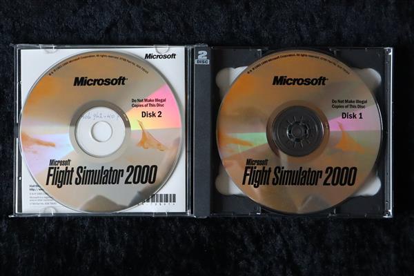 Grote foto microsoft flight simulator 2000 pc game manual spelcomputers games overige games