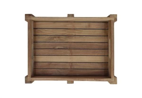 Grote foto tray teak dienblad 30x40x7 naturel teak huis en inrichting woningdecoratie