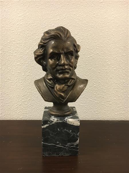 Grote foto ludwig van beethoven metaal brons look tuin en terras tuindecoratie