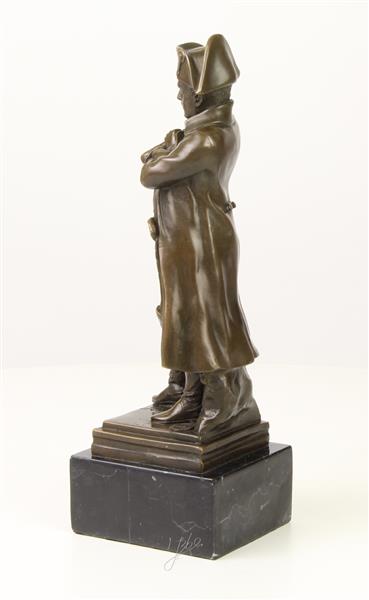 Grote foto een bronzen beeld van napoleon tuin en terras tuindecoratie