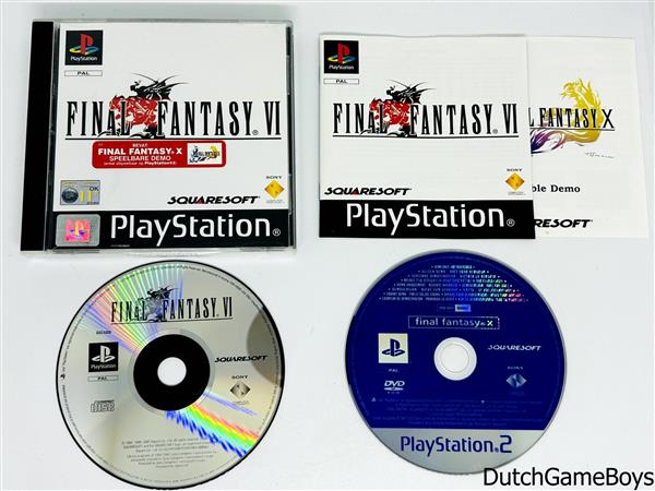 Grote foto playstation 1 ps1 final fantasy vi ff 10 demo spelcomputers games overige playstation games