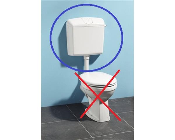Grote foto toilet reservoir wisa 1270 wit nieuw in doos. doe het zelf en verbouw sanitair