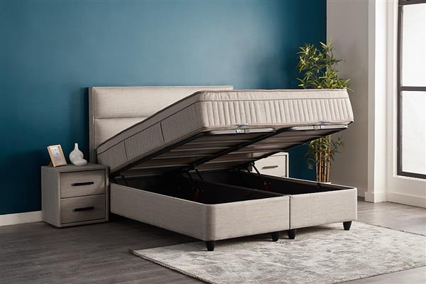 Grote foto suna 2 persoons opbergbed grijs beds supply huis en inrichting bedden