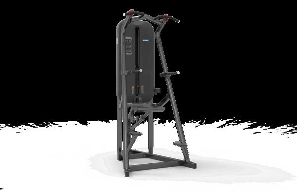 Grote foto a04 gymfit assisted pull up dip machine cable art sport en fitness fitness